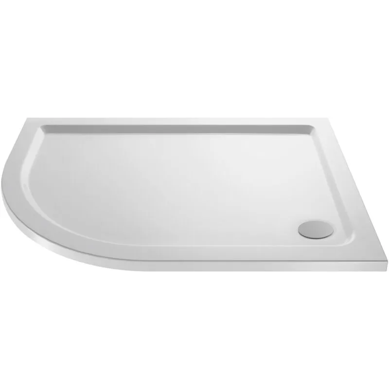 Balterley 900mm x 760mm Premium Shower Tray - Left Hand Offset Quadrant - White