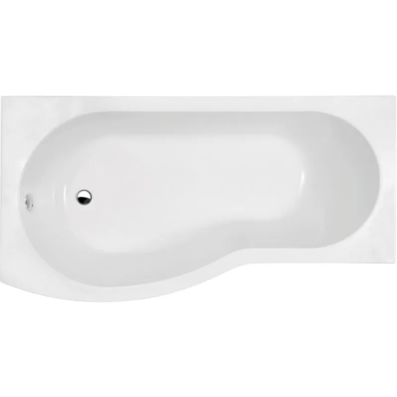 Balterley B Shape Left Hand Shower Bath Tub & Leg Set - 1700mm