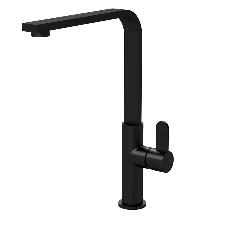 Balterley Chara Kitchen Sink Mono Mixer Tap - Matt Black Single Lever Handle Black