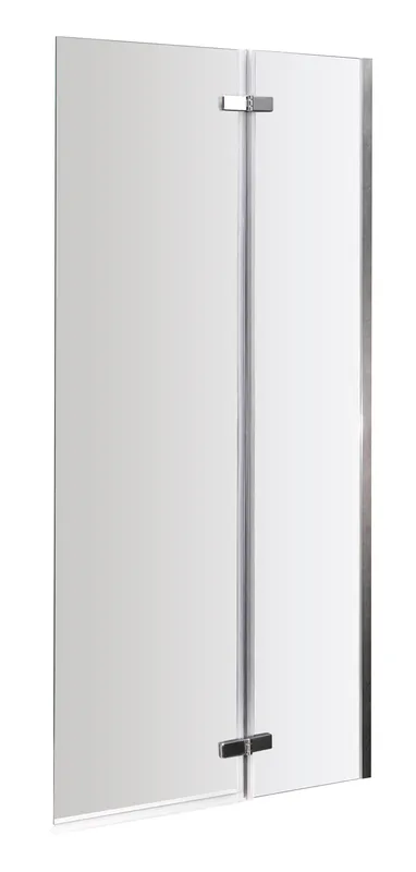 Balterley - Chrome 5mm Toughened Safety Glass Centre Hinged Shower Bath Screen