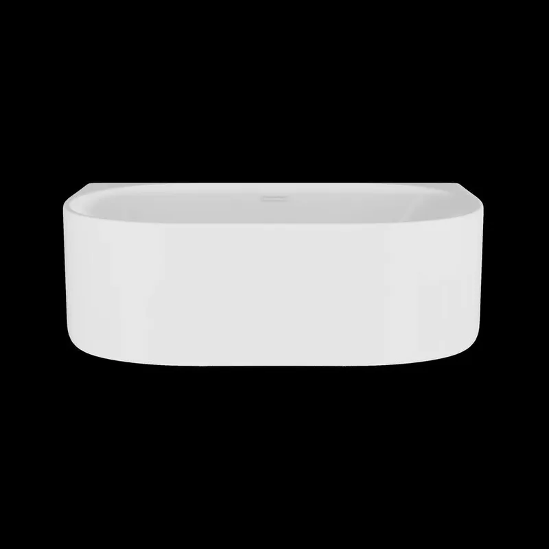 Balterley Contemporary Back To Wall Freestanding Bath 1600mm x 750mm in White White