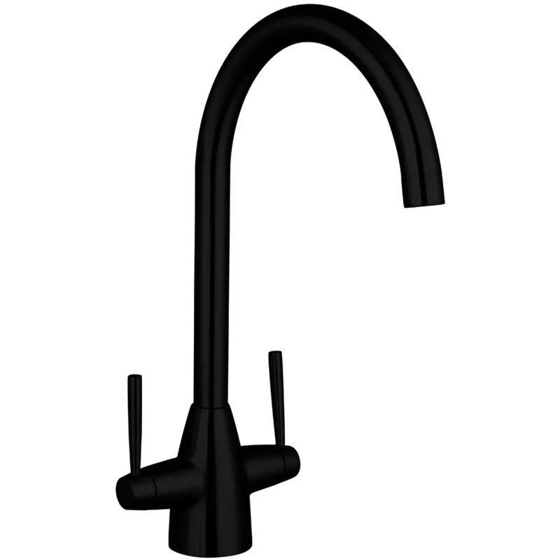 Balterley Contemporary Dual Handle Kitchen Mixer Tap, Black