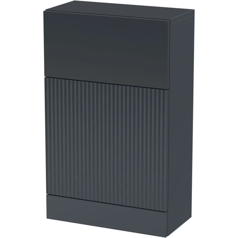 Balterley - Contemporary Fluted 500mm Floor Standing wc Unit, Dark Grey