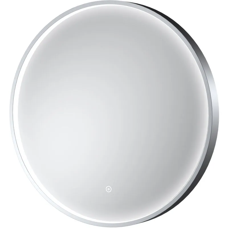 Balterley - Contemporary Round Inset Framed led Touch Sensor Mirror - 600mm - Chrome