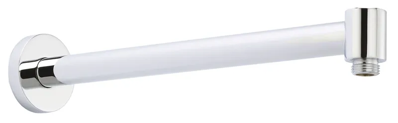Balterley Contemporary Wall Mount Round Shower Arm - 328mm - Chrome in Silver Silver