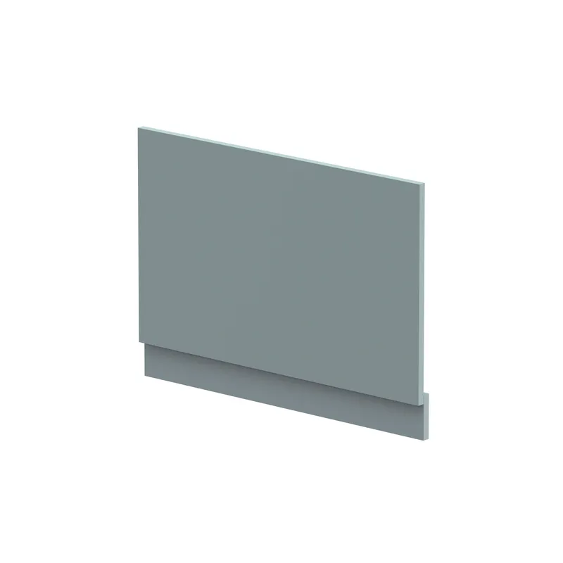 Balterley - 800mm Edge/Power Straight End Bath Panel & Plinth - Matt Coastal Grey