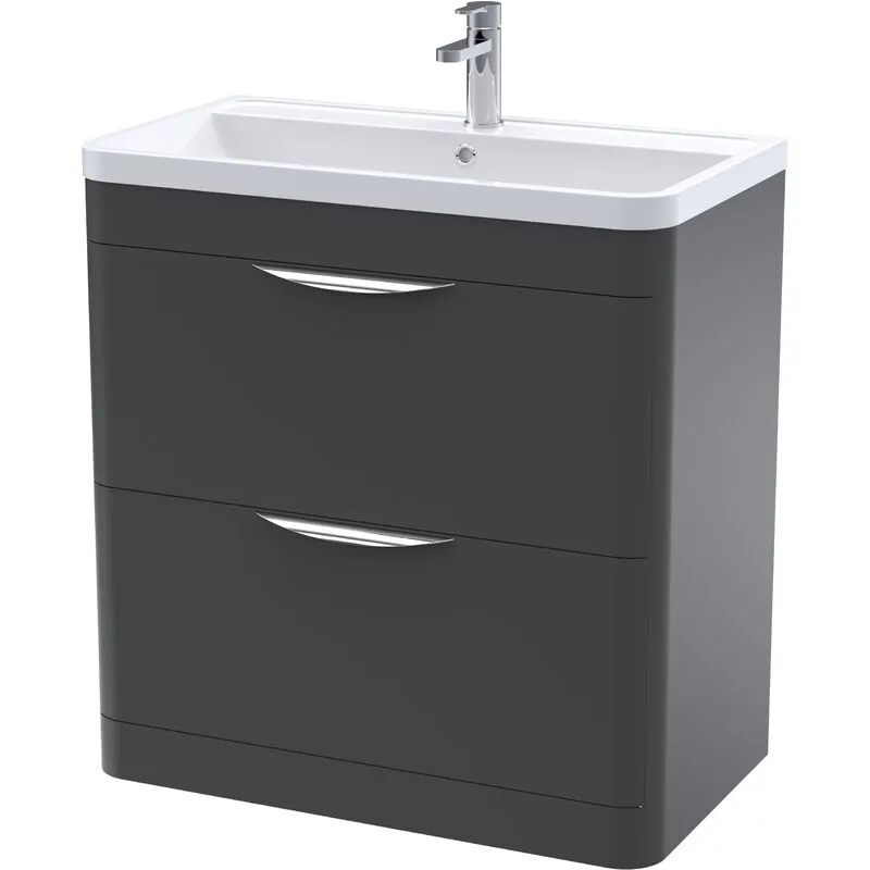 Balterley - Floor Standing Vanity Unit Bathroom 800 x 450 x 840mm - Black