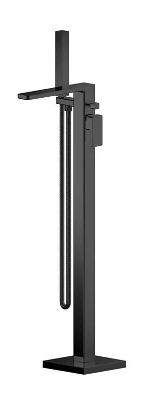 Balterley Freestanding Square Bath Shower Mixer Tap Matt Black Black