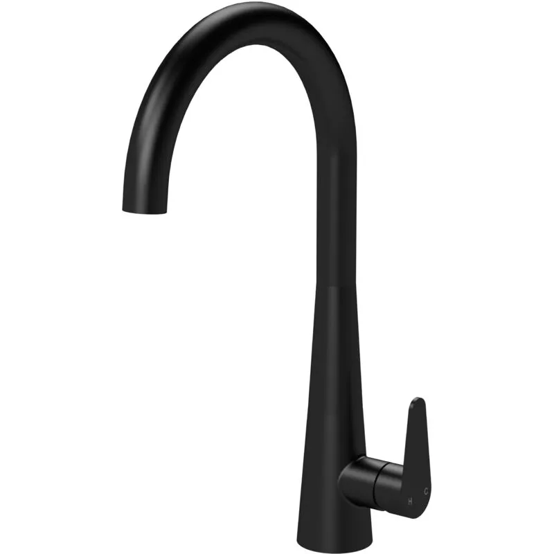 Balterley - Kitchen Mono Mixer Tap with 1 Lever Handle, 398mm - Matt Black