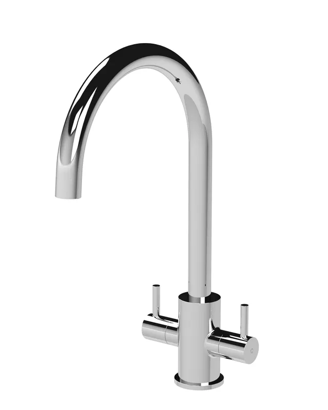 Balterley Lacerta Kitchen Mixer Tap for Sink Mono - Polished Chrome in Silver Silver