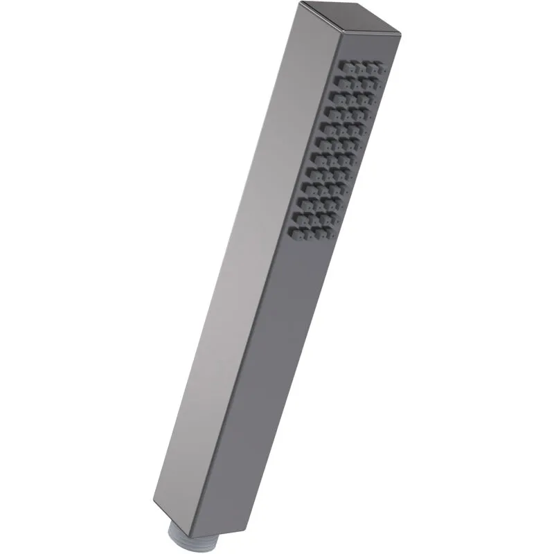 Balterley Minimalist Square Single Function Shower Handset - Brushed Pewter