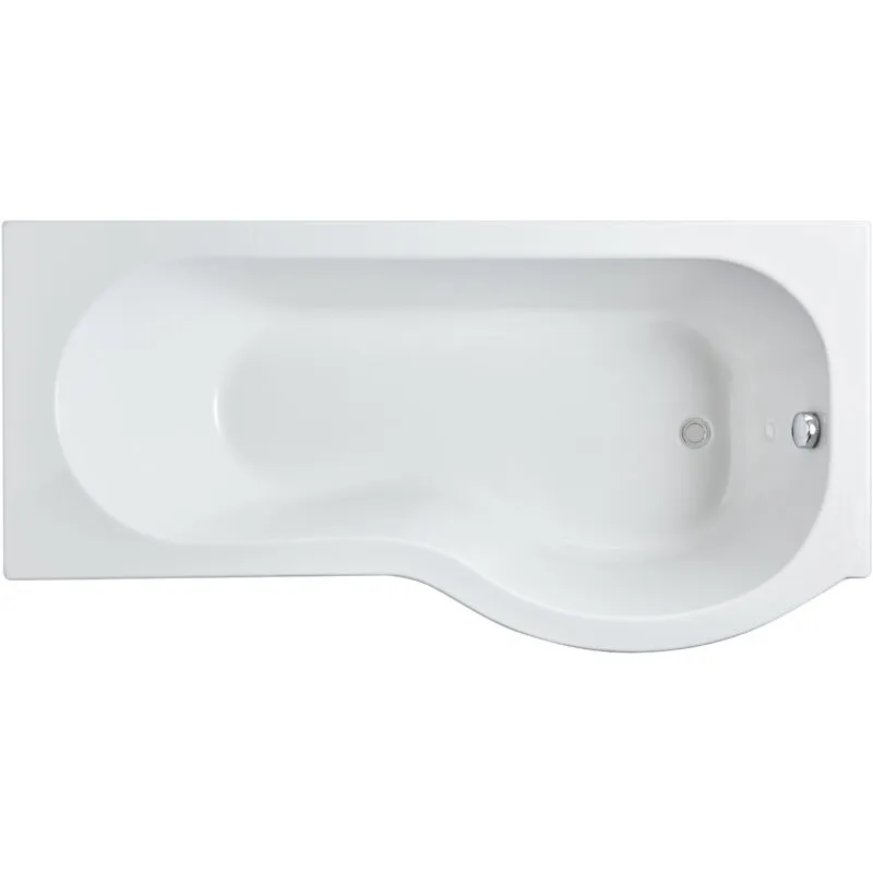 Balterley - p Shape Right Hand Shower Bath Tub with Leg Set - 1700mm