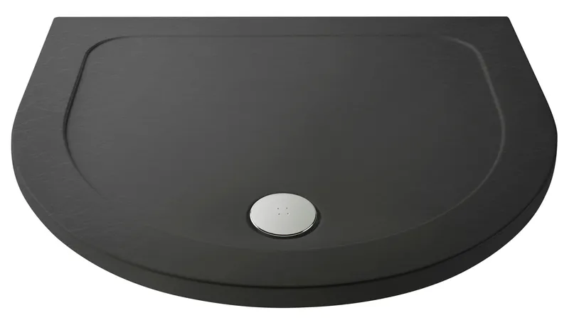 Balterley 1050mm Premium d Shape Shower Tray - Slate Grey