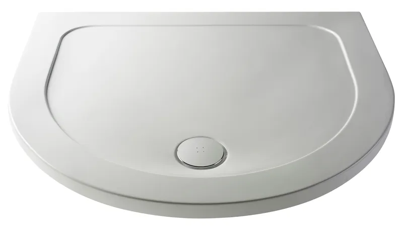 Balterley Premium D Shape Shower Tray - White White