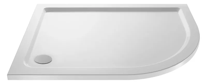 Balterley 900mm x 800mm Premium Shower Tray - Right Hand Offset Quadrant - White