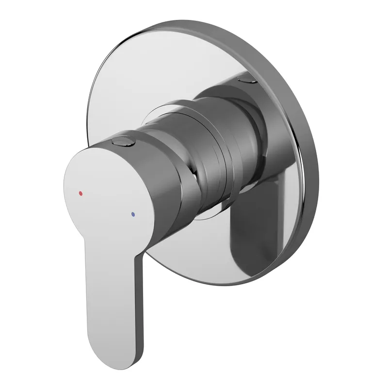 Balterley Pride Round Concealed Manual Shower Valve 1 Outlet - Chrome in Silver Silver