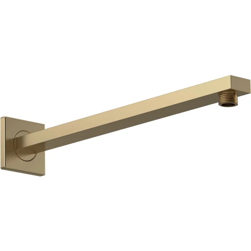 Balterley - Rectangular Wall Mount Shower Arm - Brushed Brass - 360mm