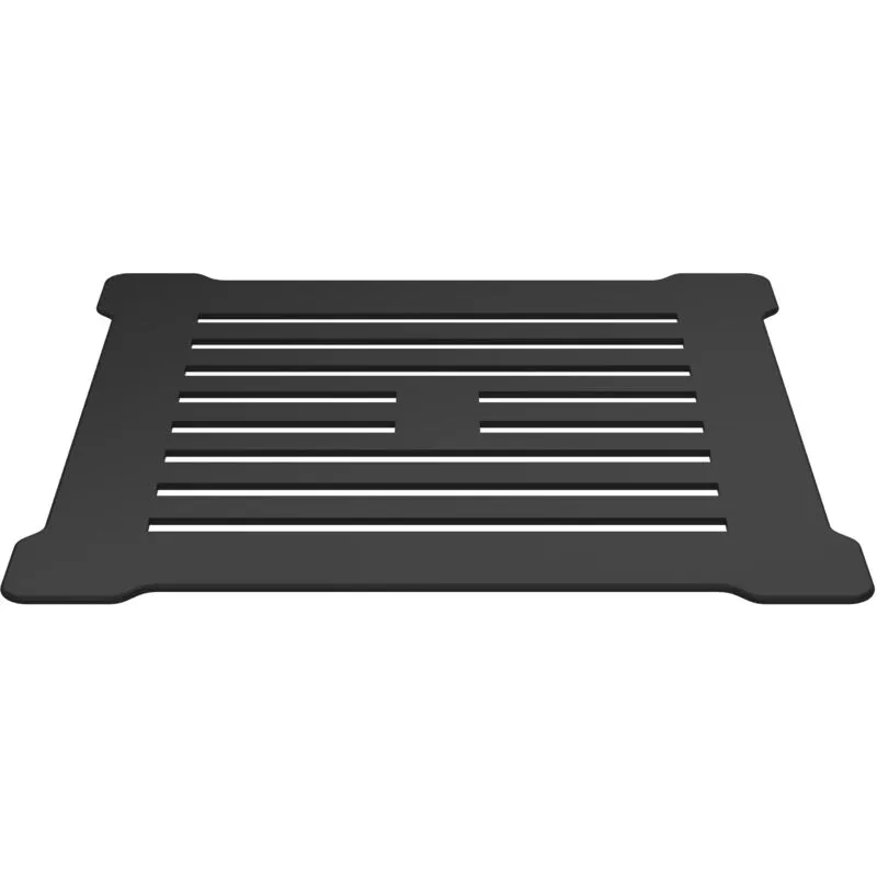 Balterley Resin Slimline Shower Tray Grill Waste with Trap & Top - Black Black
