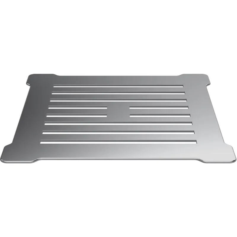 Balterley Resin Slimline Shower Tray Grill Waste - Black with Chrome Top