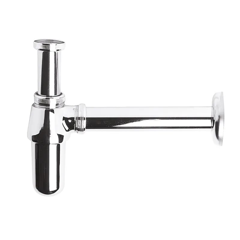 Balterley Round Bottle Trap Chrome in Silver Silver