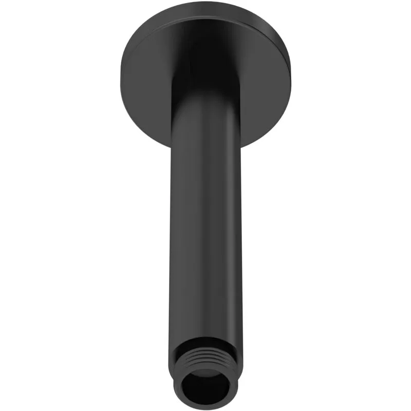 Balterley Round Ceiling Mount Shower Arm - 150mm - Matt Black Black