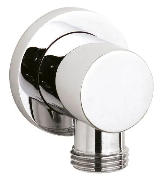 Balterley Round Minimalist Outlet Elbow Chrome in Silver Silver