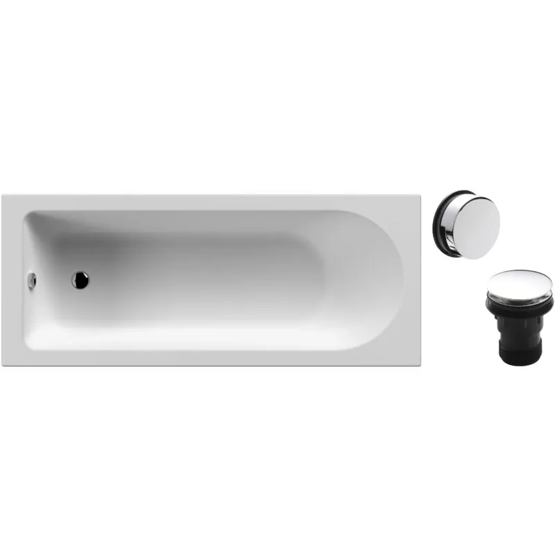 Balterley - Round Single Ended Bath and Chrome Waste - 1700 x 700mm
