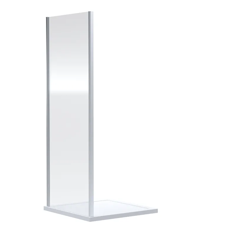 Balterley - Ruwa 6mm Toughened Safety Glass Side Panel - 1900 x 700mm - Chrome