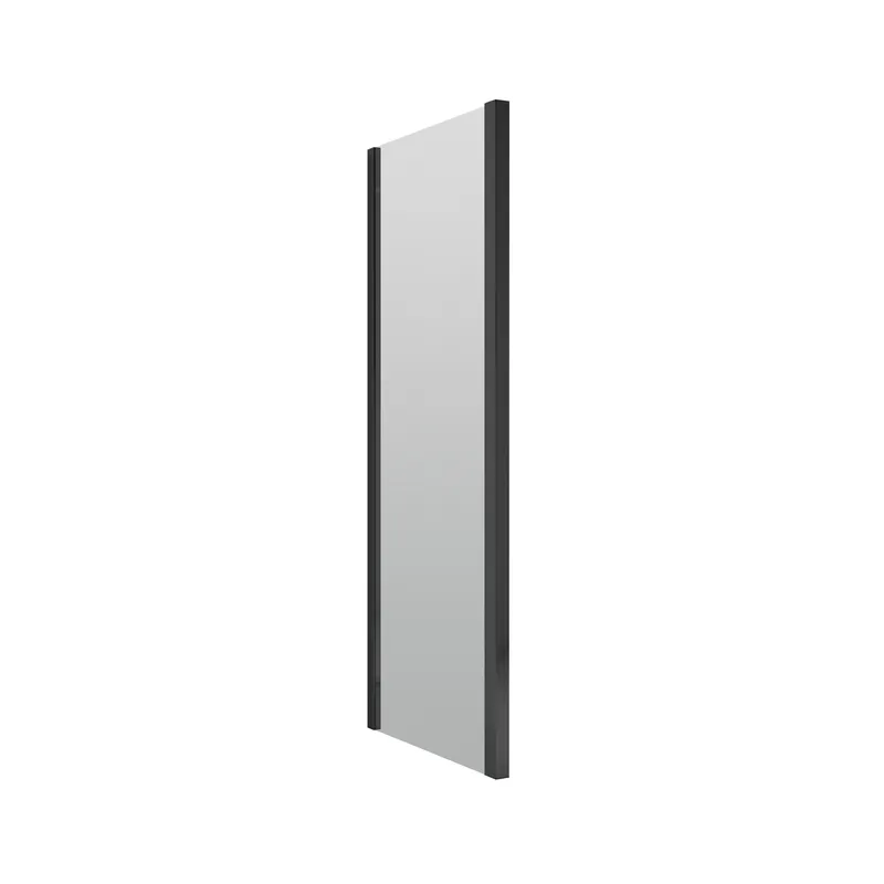 Balterley Ruwa 6mm Toughened Safety Glass Side Panel 1900 x 900mm Matt Black Black