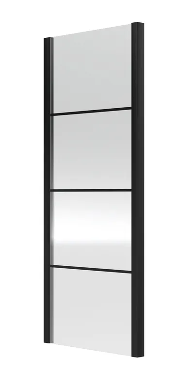 Balterley Sonic 8mm Toughened Safety Glass Shower Side Panel Black 900mm Black