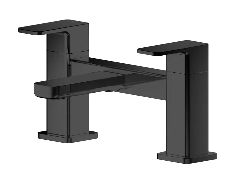 Balterley - Square Deck Mounted Bath Filler Tap - Matt Black