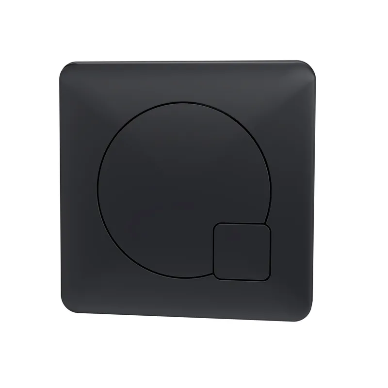 Balterley Square Dual Flush Push Button - 70mm - Matt Black