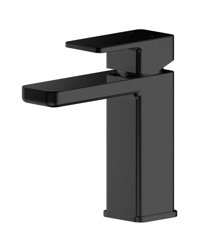 Balterley - Square Mono Basin Mixer Tap & Push Button Waste - Matt Black