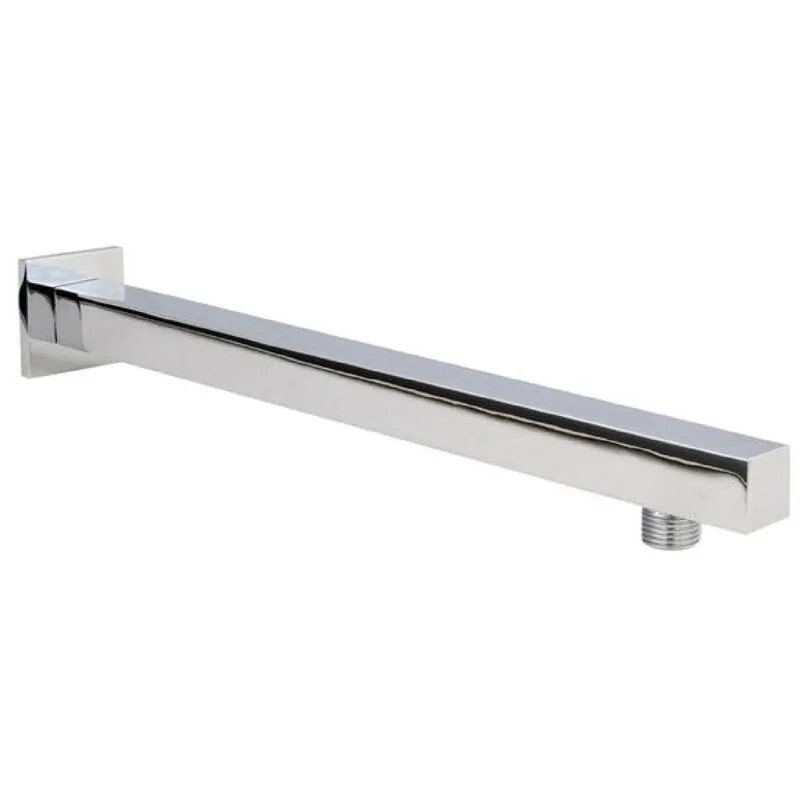 Balterley Square Wall Mount Shower Arm - 360mm - Chrome in Silver Silver