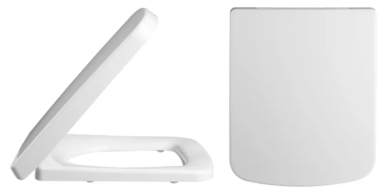 Balterley Square White Soft Close Top Fix Toilet Seat White
