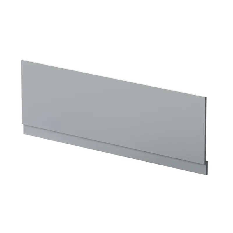 Balterley Straight Reversible Bath Front Panel & Plinth - 1700mm - Satin Grey Grey
