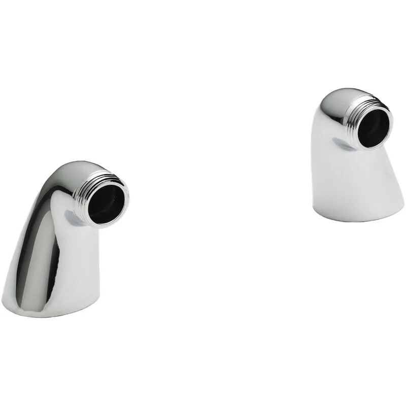 Balterley Tap Accessories Short Inlet Legs, Pair - Chrome