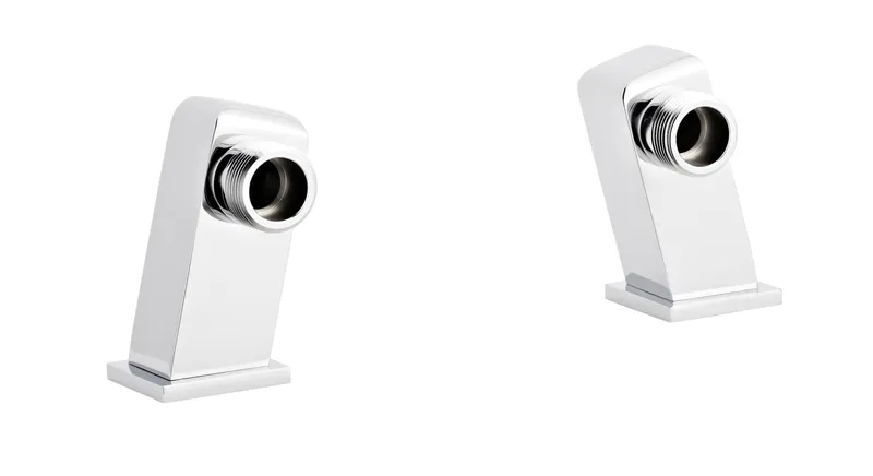 Balterley - Tap Accessories Square Minimalist Inlet Legs, Pair - Chrome