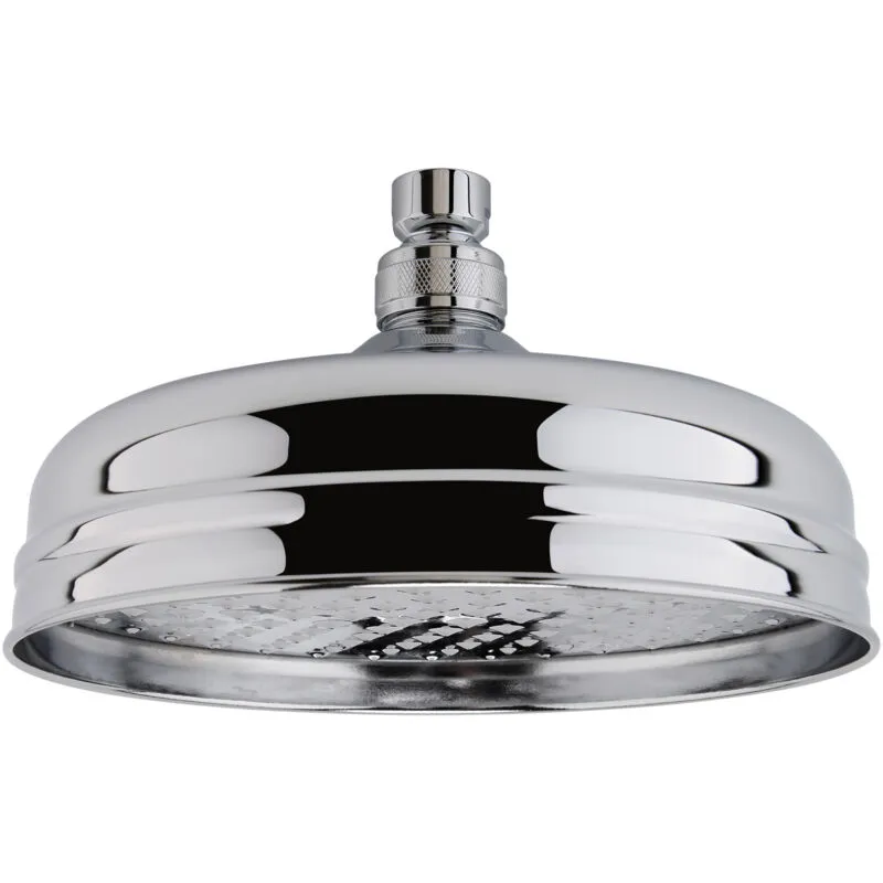 Balterley Traditional Apron Fixed Shower Head, 194mm - Chrome