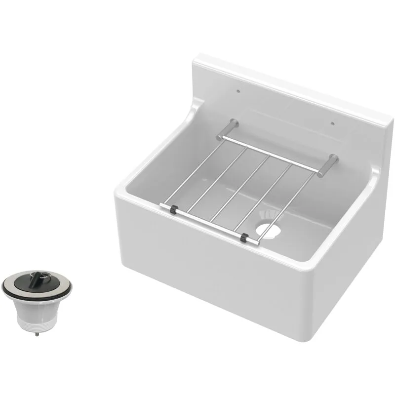 Balterley - Traditional Fireclay Cleaner Sink with Waste - 515 x 382 x 393mm