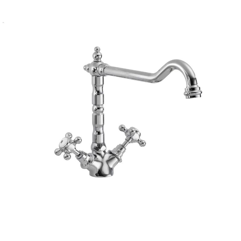 Balterley Traditional French Classic Kitchen Sink Mono Mixer Tap - Chrome in Silver Silver