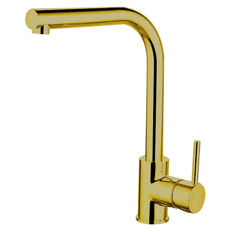 Balterley Traditional Single Lever Kitchen Mixer Tap, Brushed Gold Gold