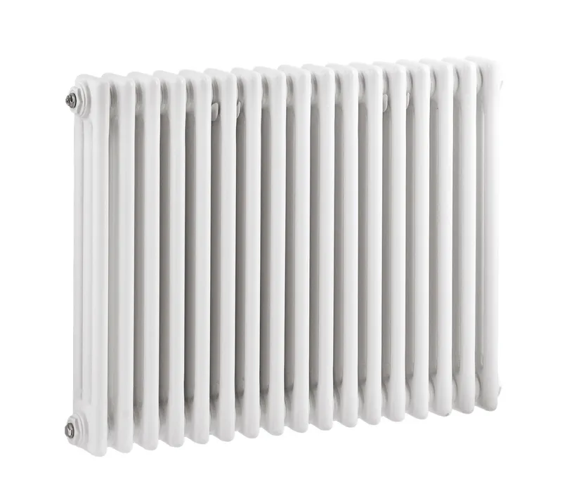 Balterley Triple Column Traditional Radiator 600 x 777mm - High Gloss White White