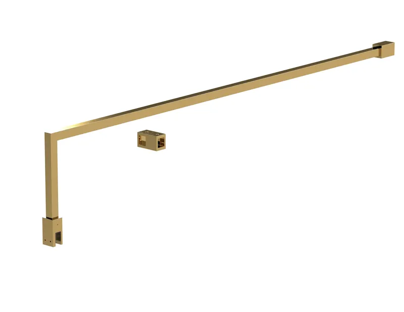Balterley Wetroom Accessories Screen Support Bar Kit - Brushed Brass