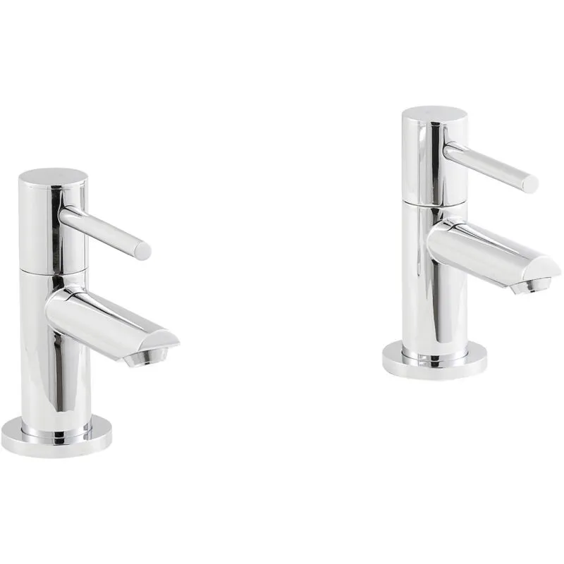 Round Lever Basin Taps - Chrome -Balterley