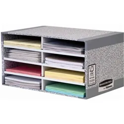 Bankers Box System Desktop Sorter Grey (5 Pack) 08750