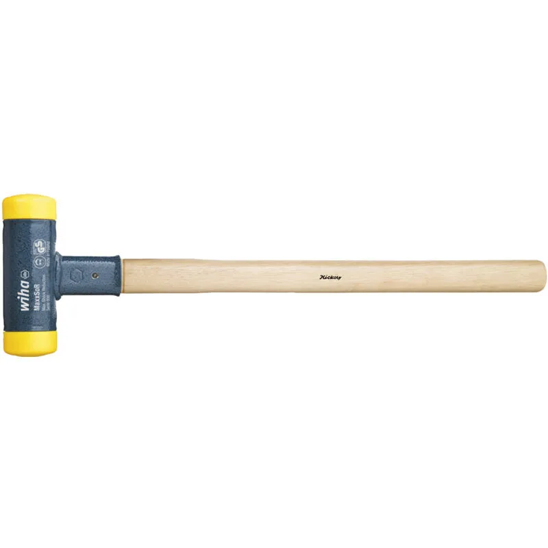 Banyo - Wiha Soft-faced hammer dead-blow with hickory wooden handle, round hammer face 30, 350 mm (02093)