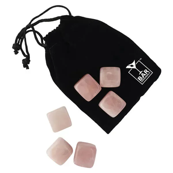 Bar Originale Pink Quartz Chilling Stones - Pack of 6