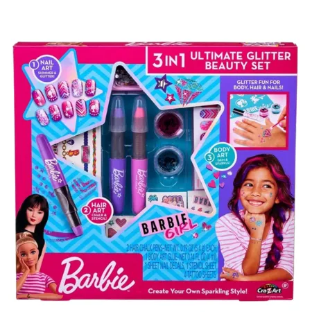 Barbie 3-in-1 Ultimate Glitter Beauty Set