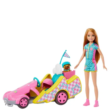 Barbie Stacie Racer Doll with Go-Kart Toy Car